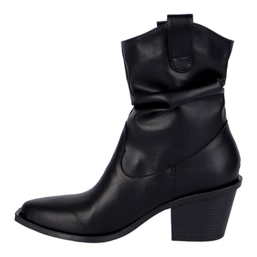 Bota Vaquera Color Negro Fratello Para Mujer 0150-v