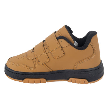 Tenis Casuales Fratello Color Camel Negro Para Niño 3413