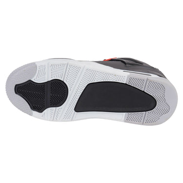 Tenis Urbanos De Media Bota Fratello Color Gris Y Detalles Naranja Para Hombre 0030