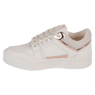 Tenis Casuales Urbanos Fratello Color Latte Con Oro Rosado Para Mujer 2090
