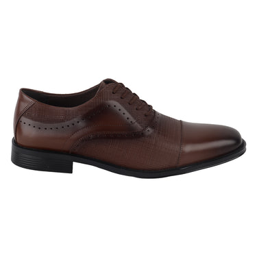 Zapatos Formales de Piel Mariscal Colro Café para Hombre 8891