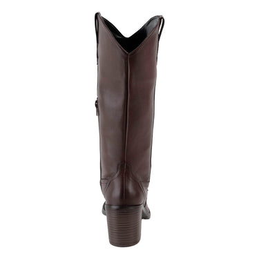 Botas Vaqueras con Estoperoles Fratello Color Café para Mujer 5006