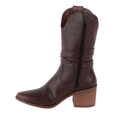 Botines Vaqueros Fratello Color Café para Mujer 3005