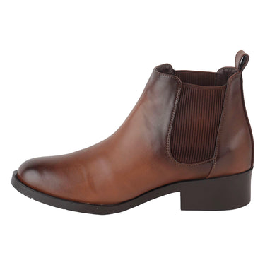 Botín Casual Fratello Color Tan Para Mujer 0075