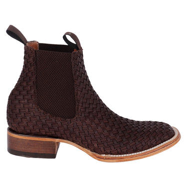 Botín Vaquero Fratello De Piel Color Café Para Hombre B380