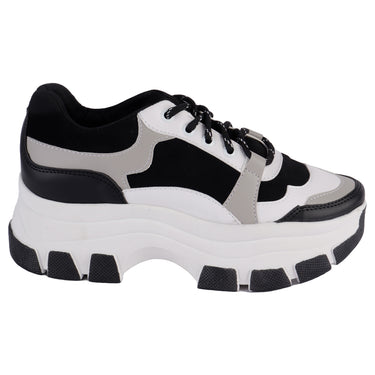 Tenis Casual Fratello Color Negro Para Mujer 0048