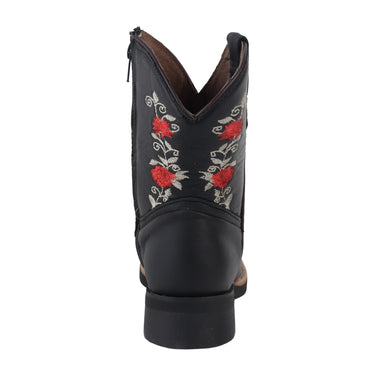 Botas Vaqueras Fratello de Piel Color Negro para Niña 2020
