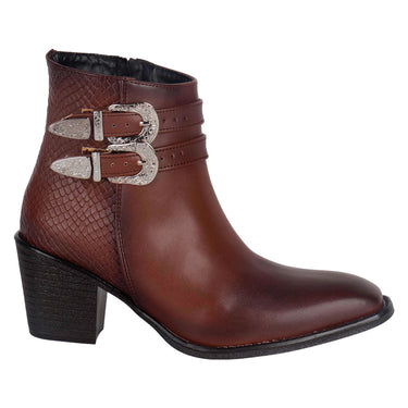 Botines Casuales De Tacón Fratello Color Tan Para Mujer 0700