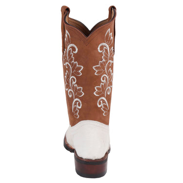 Botas Vaqueras Pelo De Res Fratello Color Blanco Mujer 1000