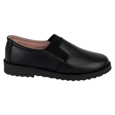 Zapato Confort De Piel Fratello Color Negro Para Mujer 0400
