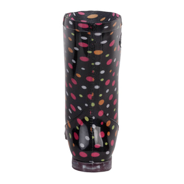 Bota Plástico Lluvia Fratello Color Negro Para Mujer Pixeles