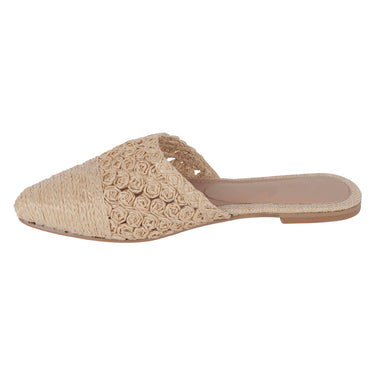 Mules Casuales Fratello Color Beige Para Mujer S-1002