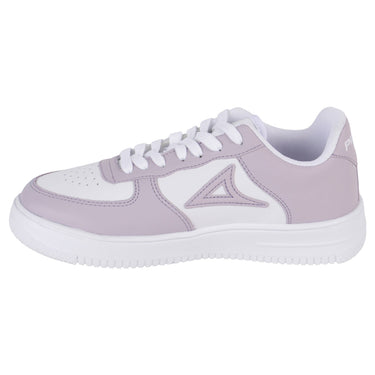 Tenis Urbanos Suela Alta Pirma Color Blanco En Combinación Con Lila Para Mujer 5002