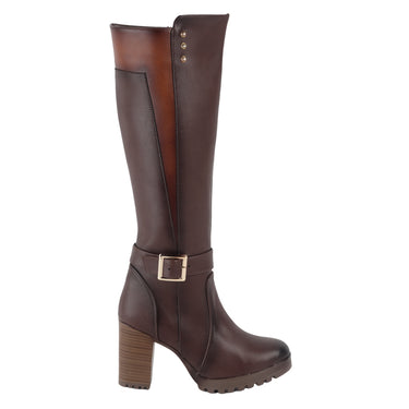 Bota Alta Fratello Color Café Para Mujer 2016