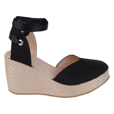 Alpargata De Plataforma Fratello Color Negro Para Mujer 2202