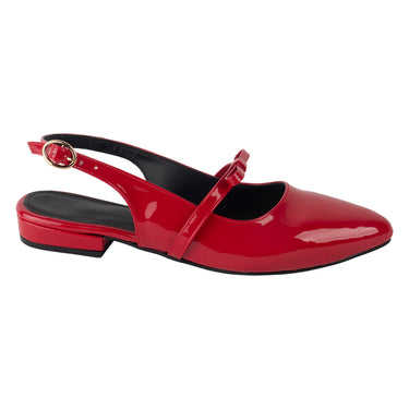 Flats casuales Destalonados Fratello Color Rojo para Mujer 1413