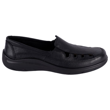 Zapato Confort De Piel Flexi Color Negro Para Mujer 128701