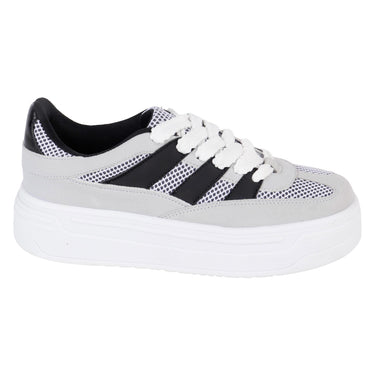 Tenis Urbanos Fratello Color Blanco Suela Alta Para Mujer 0133