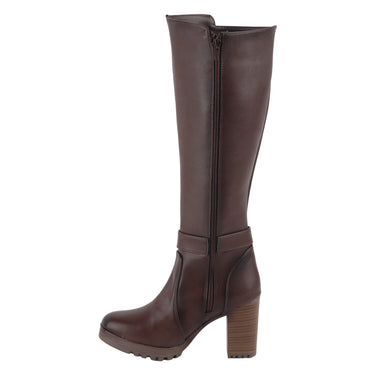 Bota Alta Fratello Color Café Para Mujer 2016