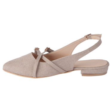 Flats Color Beige Fratello Para Mujer 1315