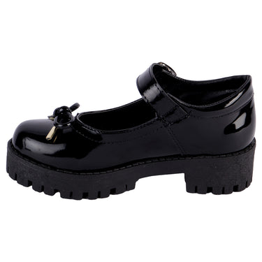 Zapato Escolar Color Negro Fratello Para Niña (18/21.5) 1058