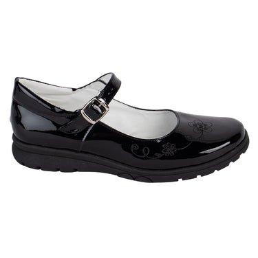 Zapato Escolar De Charol Fratello Color Negro Para Mujer 480