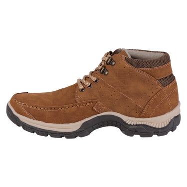 Bota Casual Tipo Nobuck Para Hombre  En Color Café 0840
