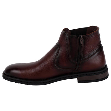 Botín Casual De Piel Lobo Solo Color Café Para Hombre 7952