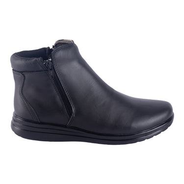 Fratello Botín Casual De Piel Color Negro Para Mujer 1017