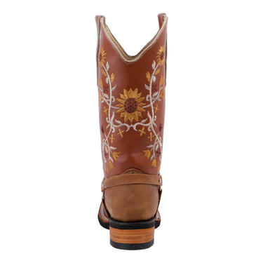 Bota Vaquera Fratello Color Miel Para Mujer 1015