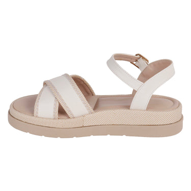Sandalias Suela Alta Fratello Color Beige Para Mujer 0312