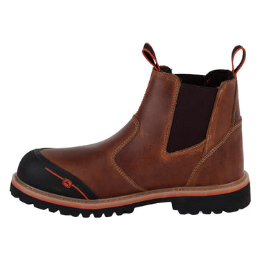 Botines Trabajo Piel Fratello Color Café Para Hombre 1300-p
