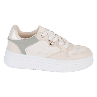 Tenis Casuales Fratello Color Blanco Y Pistache Para Mujer 0025