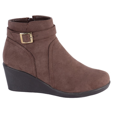 Botín Casual Fratello Color Topo Para Mujer 4458