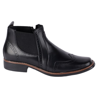 Fratello Botines Casuales Piel Color Negro Para Hombre 2012