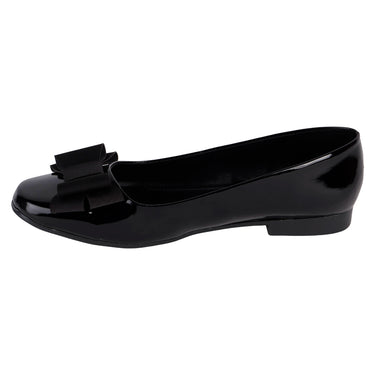 Flats Casuales Moño Fratello Color Negro Para Mujer 0289