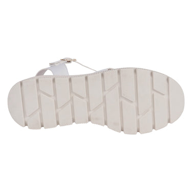 Sandalias Suela Alta Fratello Color Blanco Para Mujer 0102