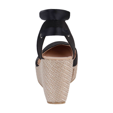 Alpargata De Plataforma Fratello Color Negro Para Mujer 2202