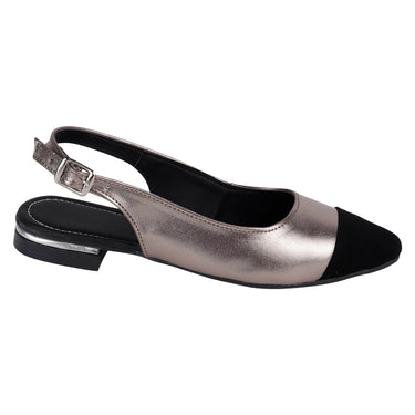 Flats Destalonados Fratello Color Inox Para Mujer 6012