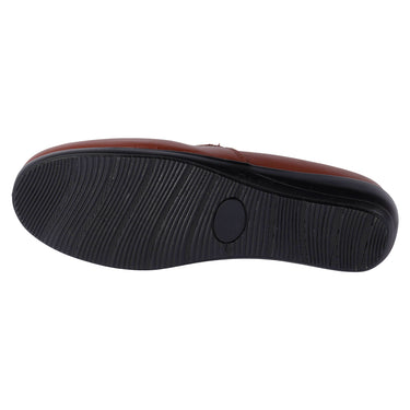 Mocasín Casual Piel Fratello Color Shedron Para Mujer 0411