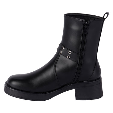 Botas De Caña Media Color Negro Fratello Para Mujer B100