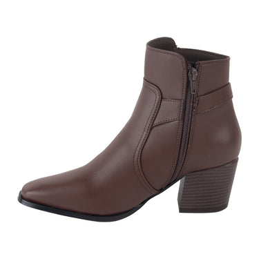 Botines Casuales Fratello Color Tabaco Para Mujer 69780