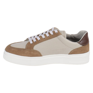 Tenis Urbanos De Piel Fratello Color Beige Y Café Para Hombre 16000