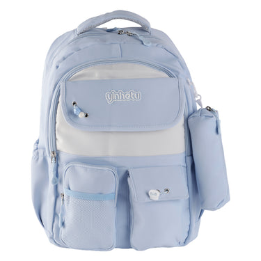 Mochila Escolar Fratello Color Azul Cielo Para Mujer 8601