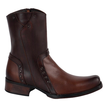 Botas Vaqueras De Piel Fratello Color Café Para Hombre 20415