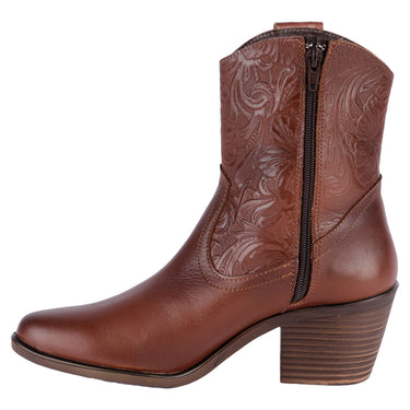 Botin Casual Fratello Color Miel Para Mujer 0706
