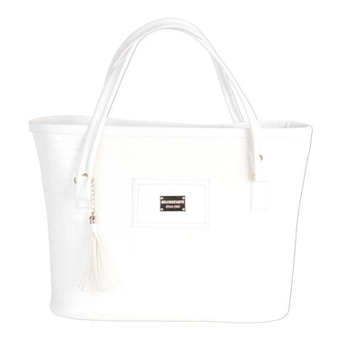 Bolso Tote Fratello Color Blanco Para Mujer Bn072 Blanco Lisa Oro