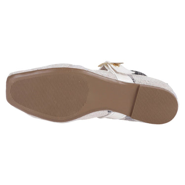 Flats De Hebilla Fratello Color Blanco Para Mujer 6008
