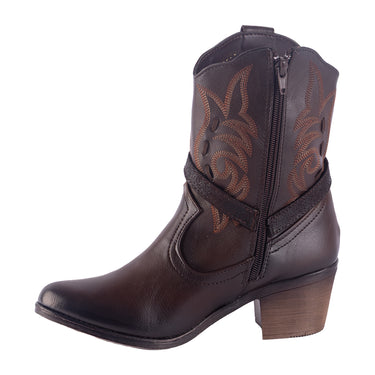 Botas Vaqueras Maquech Color Moka para Mujer 0868