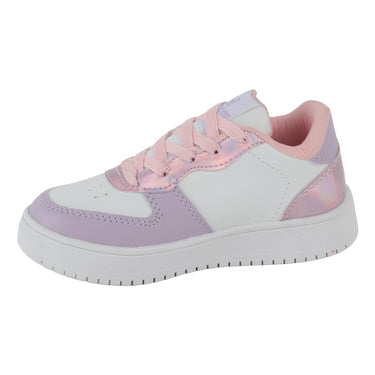Tenis Casuales Fratello Color Blanco con Rosa para Niña 0640